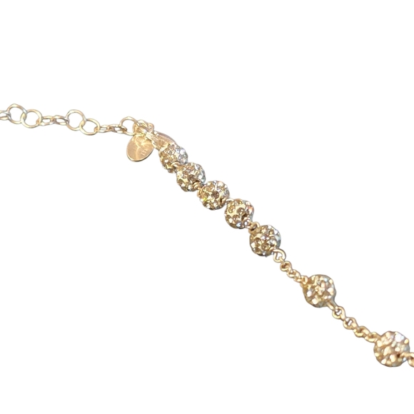 Sterling Silver Rosary Necklace With Cubic Zirconia - Picture 3 of 10